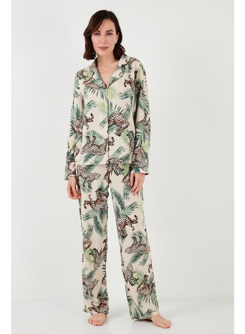Lela Reguar Fit Soft Textured Pajama Set Women's Pajama Set 611PT288Y - Image 2